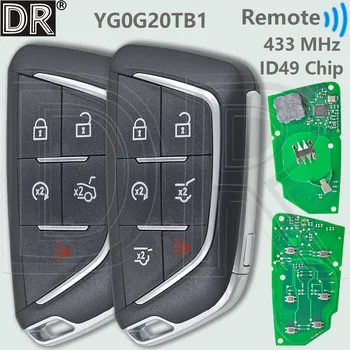 Chiave telecomando auto Keyless Go DR YG0G20TB1 ID49 433MHz per Cadillac Escalade CT4 CT5 2020 2021 2022