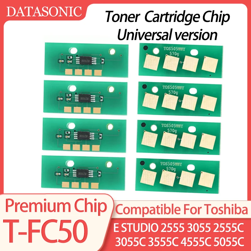 T-FC50 TFC50 Toner Chip for Toshiba E-studio 2555 3055 3555 4555 5055 2555C 3055C 3555C 4555C 5055C Cartridge Chips replacement