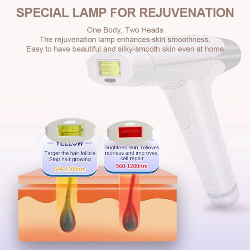 Lescolton 2in1 IPL Epilator Laser Hair Removal T009 Lamp Replaceable Rejuvenation Permanent Painless Bikini Trimmer for Home 3