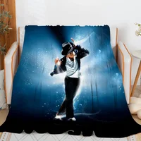 Nap Blanket Sofa M-Michael J-Jackson Knee Bed Fleece Camping Warm Winter Fluffy Soft Blankets King Size Microfiber Bedding 1
