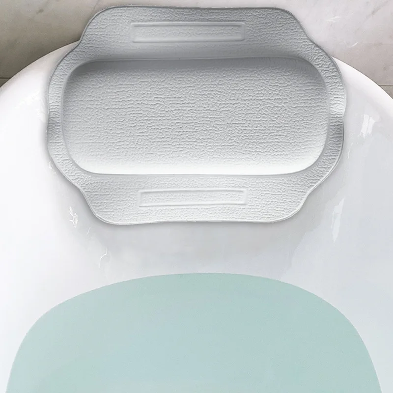 Soft Portable Bathtub Bath pillow Pillow Headrest Waterproof With Suction Cups PVC Bath Pillows Cushion Head Neck Rest Pillows bath pillow
