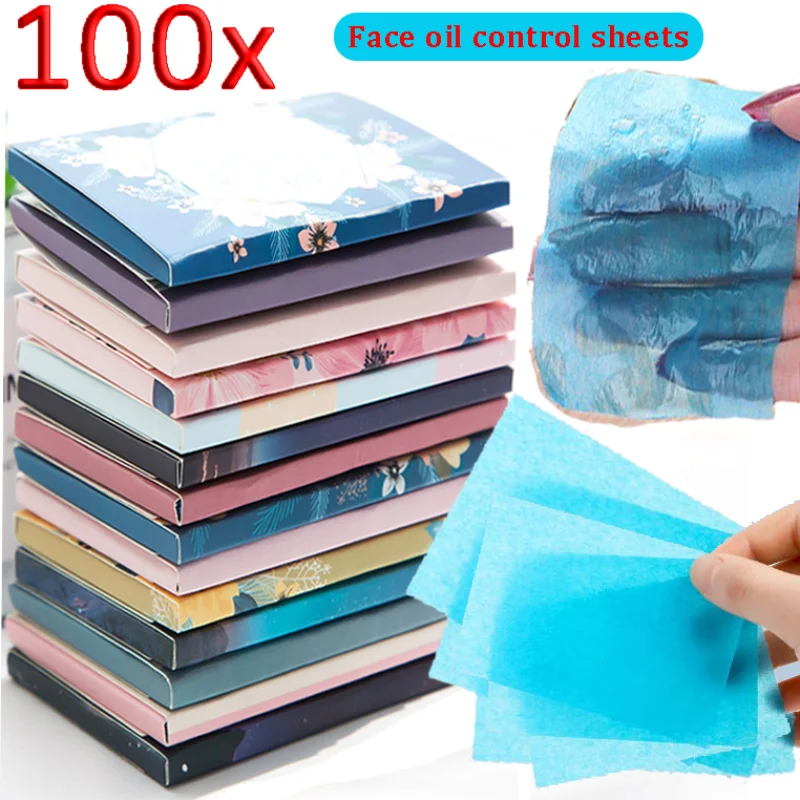 50/100pcs Sheets Face Oil Blotting Paper Matting Face Wipes Facial Cleaner Face Oil Control Film Oil Absorbing Cleaning Paper