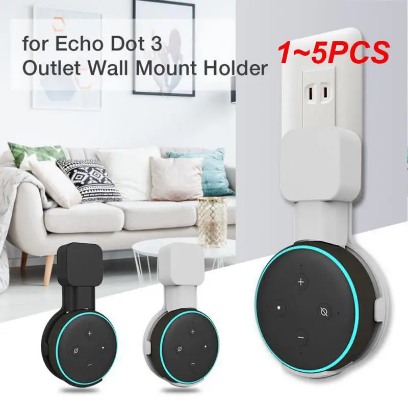 1 ~ 5Pcs Presa Supporto Per Montaggio A Parete Gancio Per Amazon Alexa Echo Dot 3Rd Gen Lavoro Per Amazon Echo Dot 3 Custodia Plug In Camera Da Letto