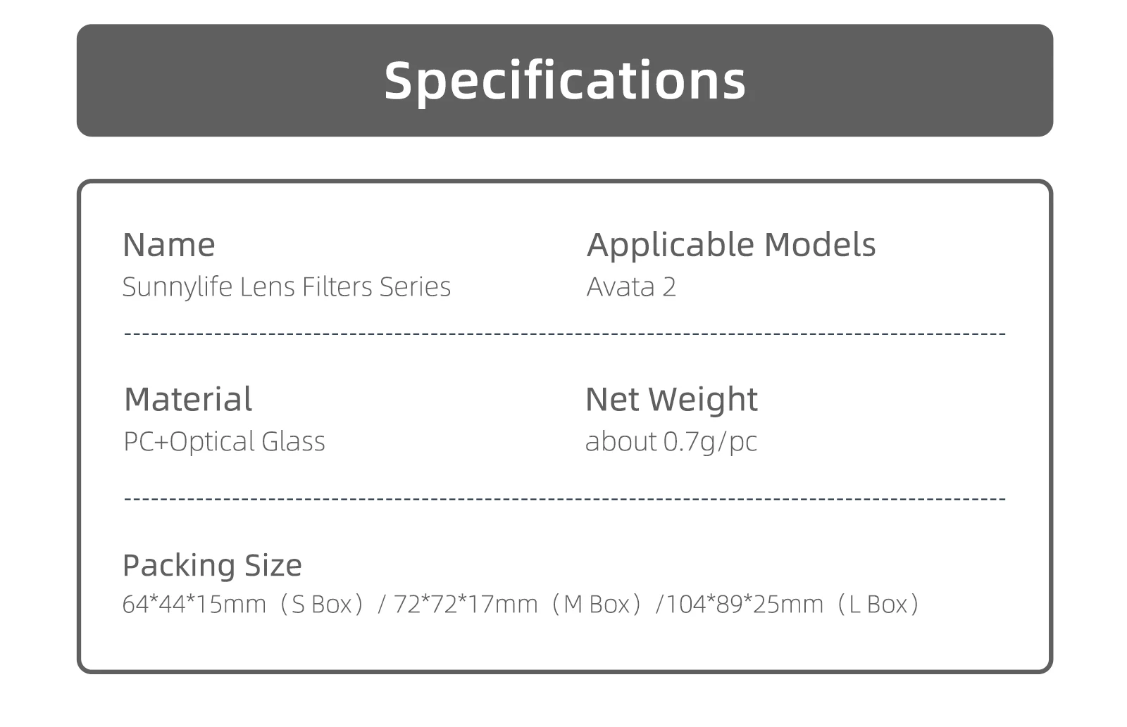 Description Picture 3 of itemLens Filter For DJI Avata 2 Gimbal Protector Camera Filters ND8 ND16 ND32 ND64 ND128 MCUV Kit for DJI Avata 2 Drone Accessories