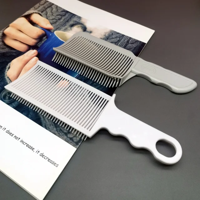 1/3Pcs Barber Hair Comb Kit Flat Top Hair Cutting Fading Stying Men Fade Brush Adjustable Headband Salon Hair Tool Accessories 2