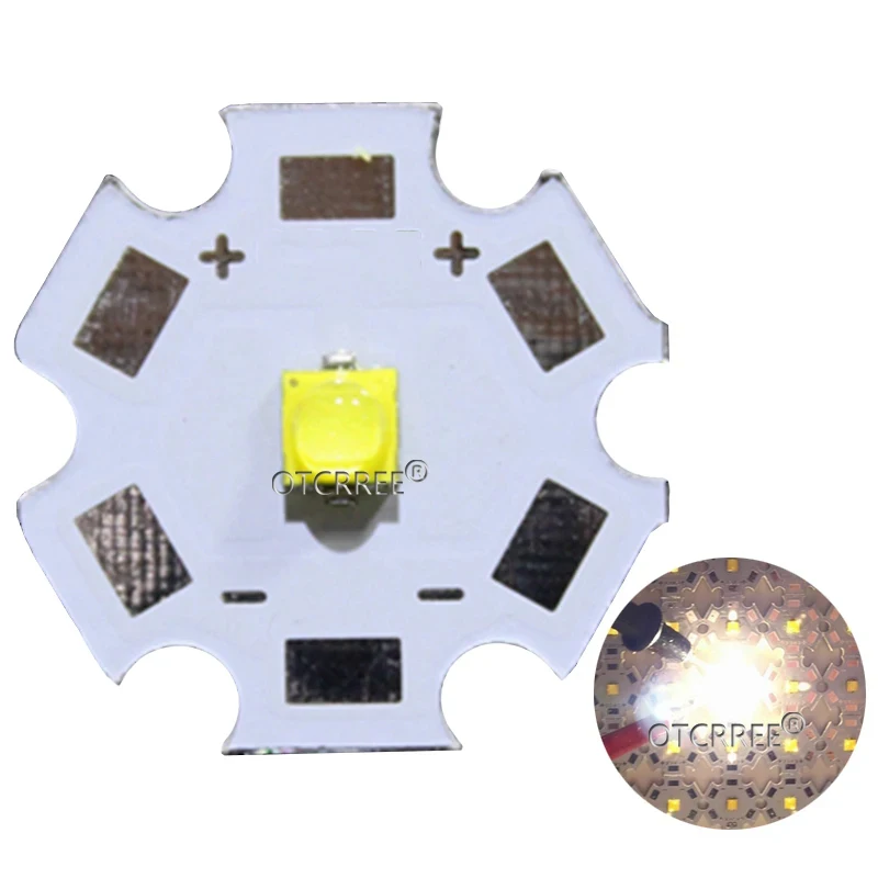LED XPG3 시리즈 XPG3 S4 비드 칩, 1-7W, 2000mA 다이오드 쿨 웜 화이트 로얄 블루 이미터, 777lm, 20mm, 16mm PCB, 3W, 5W, 7W, 1-10 개