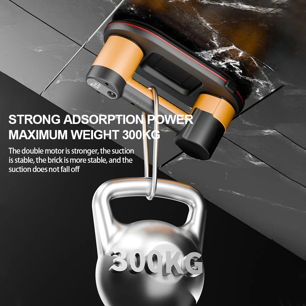 Industrial Heavy Duty Electric Vacuum Suction Cup Granite Glass Tile Lifter Intelligent Display Load Bearing Tool