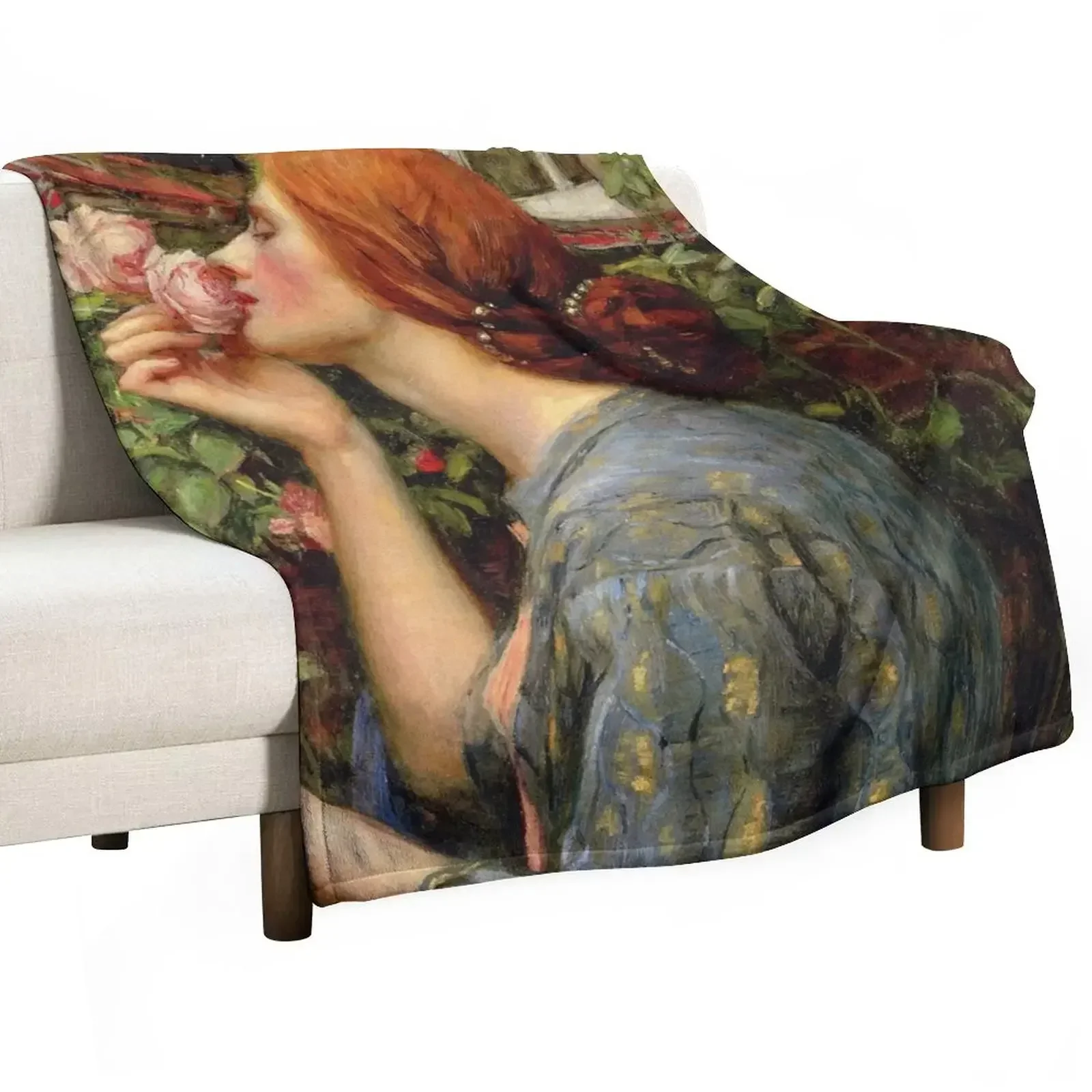 

The Soul of the Rose -John William Waterhouse Throw Blanket for winter Sofa Cute Plaid Blankets