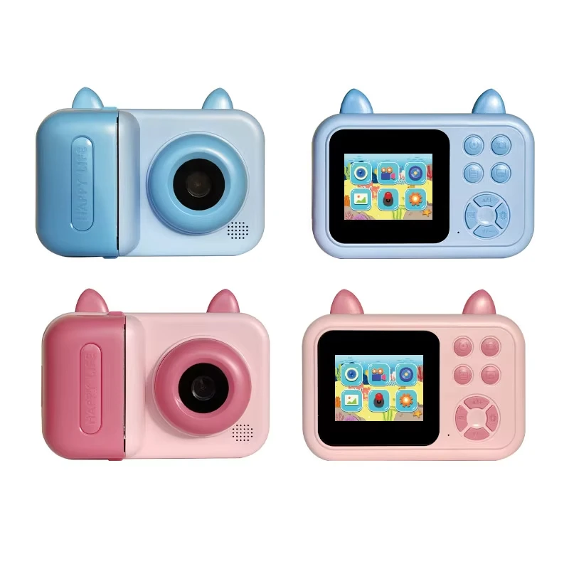 Kids' Instant Print Camera with Dual 1080P HD Lenses & High-Capacity Battery