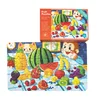 60Pcs Kids Cartoon Jigsaw Puzzles Kindergarten Boys Girls Early Education Animals Transportation Toddler Toys 5