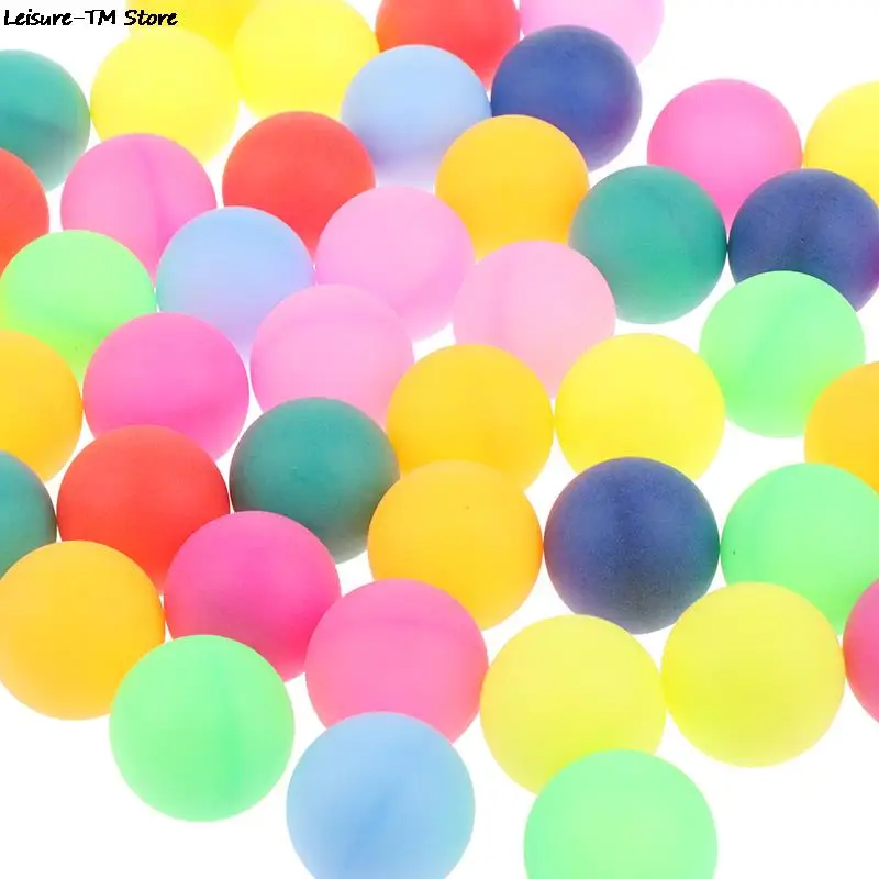 50 pcs /Pack Colorful Ping Pong Balls 40MM Entertainment Table Tennis Balls