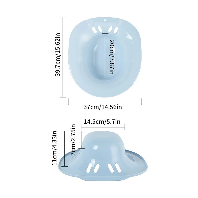 1 Pc Toilet Seat Bidet Sitz Bath Tub Postpartum Care Disabled Basin Perineal Soaking No Squatting 6