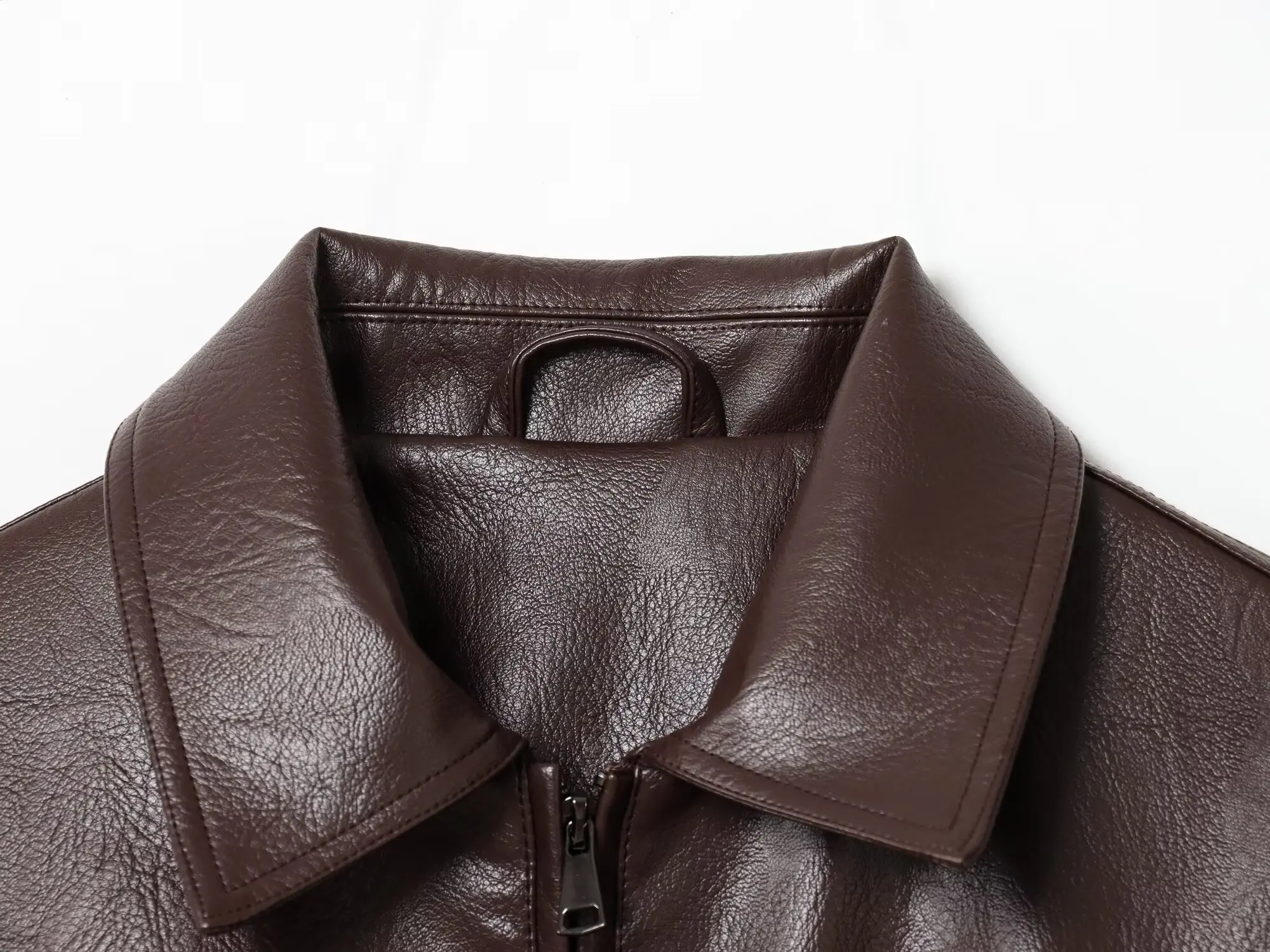 BSAY Mode Vielseitiger Reißverschlusskragen Langarm Lose Damen Herbst Neue Kollektion 2025, Pilotenjacke Mantel – Detail 7