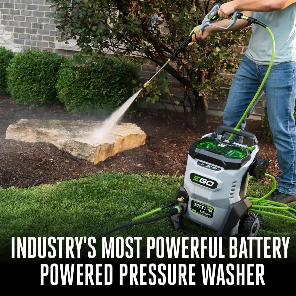 HPW3204-2 3200 PSI 56-Volt Lithium-ion Cordless Pressure Washer with (2) 6.0Ah Batteries and 320W Charger Included