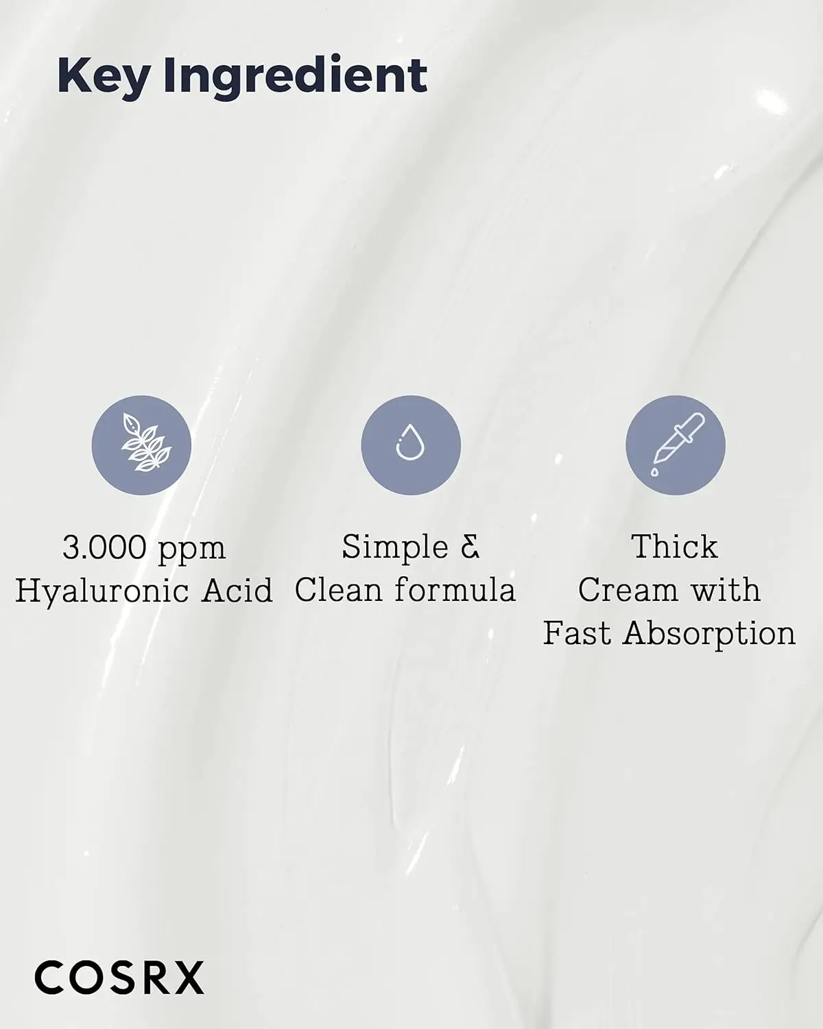 COSRX Hyaluronic Acid Moisturizing Cream, Long-lasting Hydration, Rich Moisturizer for Sensitive Skin 3.52 oz / 100g 4