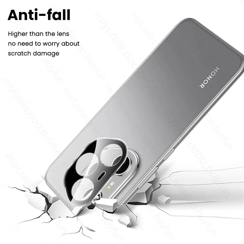 Black 3D HD Tempered Glass Curved Camera Lens Protector