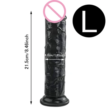 XXL Realistic Dildo with Suction Cup Soft Jelly Dildos Sex Toys for Woman Couples Penis Anal Butt Plug Female Masturbation 6