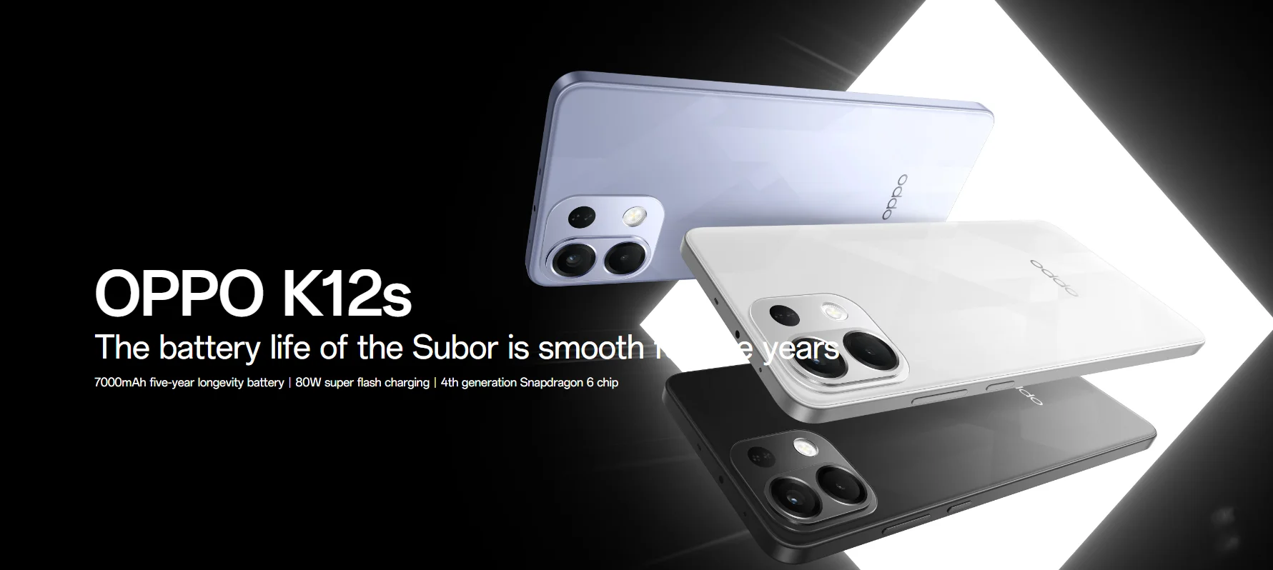 NEW OPPO K12S 5G 6.67" AMOLED Snapdragon 6 Gen4 120Hz FHD+ 2400X1080 7000mAh Battery 80W SuperVOOC 50MP Camera OTA ColorOS15