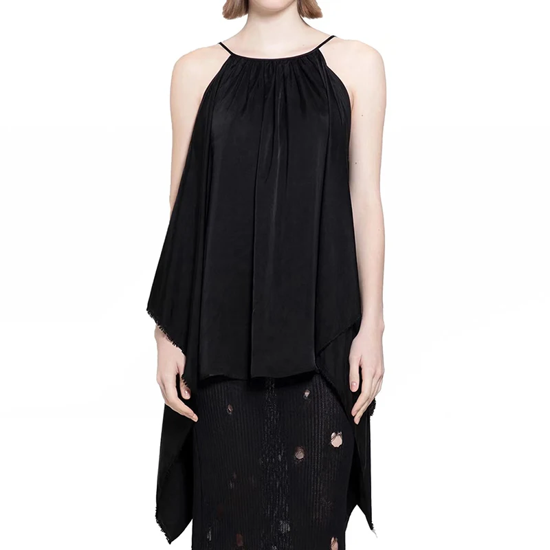 

Irregular Camisole Top,Fashion Sexy Peplum Women's Bodycon Dresses,High quality smock,Y2K,Summer,New,2024