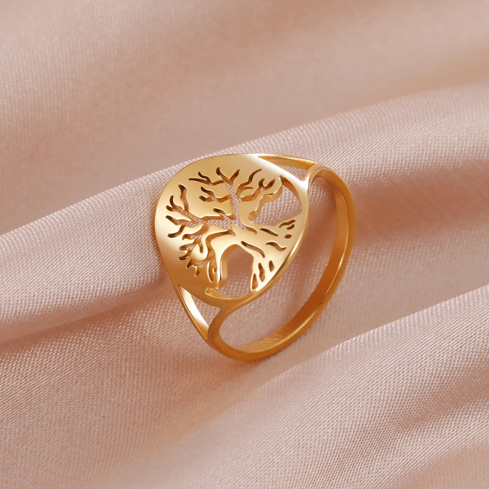 Oro Anello Albero Della Vita Significato Anello Fiore Della Vita Oro