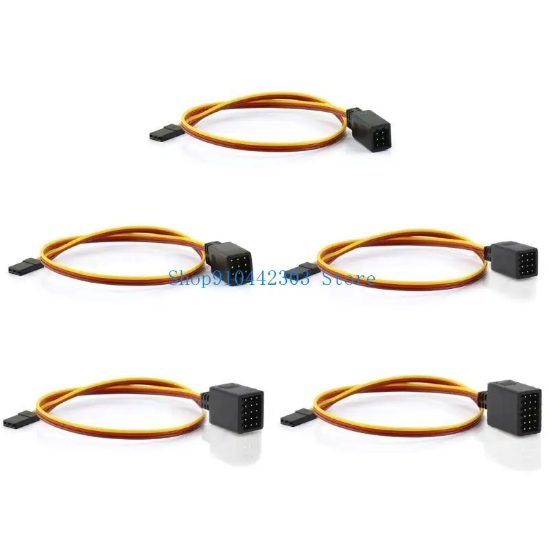 Câble d'extension servo Y Harness Redness Spiders 355mm déroulé, prêt à connecter servos sur modèle RC.