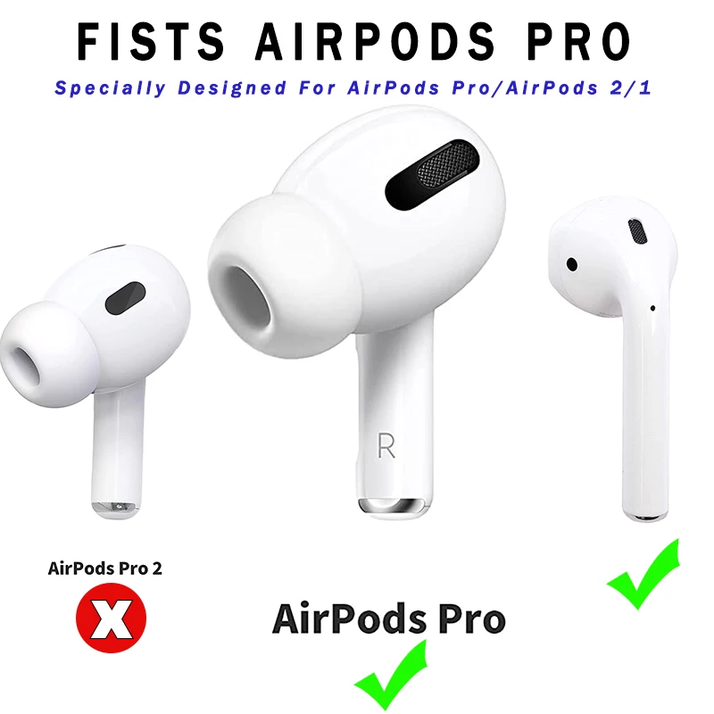 3/2/1 пара силиконовых защитных накладок для Apple AirPods Pro  AliExpress