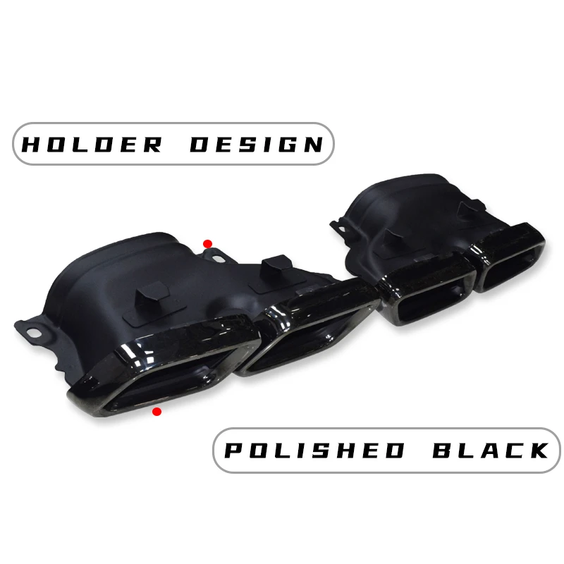 2Pcs Car Exhaust Tip Stainless Steel Muffler Pipe For Mercedes Benz W211 E Class E240 E280