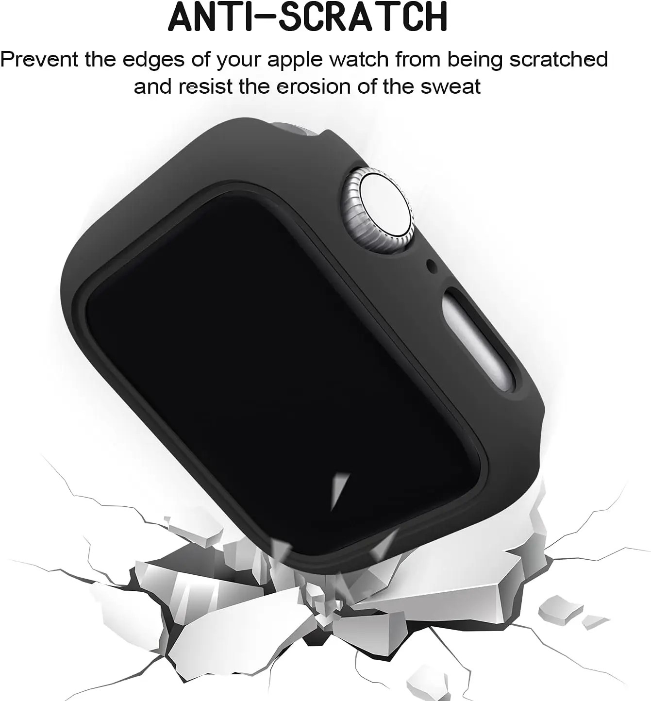 Sleek PC Protector Bumper Cover for Apple Watch - All Sizes