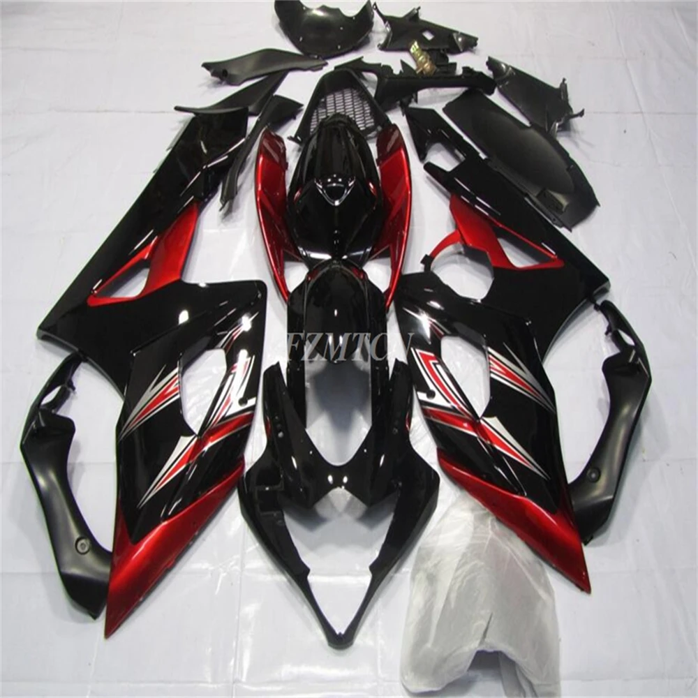 

Injection Mold New ABS Fairings Kit Fit for SUZUKI GSX-R 1000 K5 2005 2006 05 06 Bodywork Set Cool Black Red
