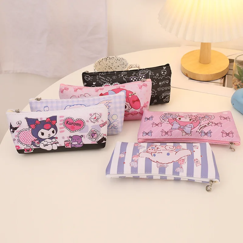 

24 шт/лот Sanrio Kawaii Kuromi мелодия корица карандаш чехол милый PU карандаш коробки канцелярские принадлежности сумка канцелярские принадлежности школьные принадлежности