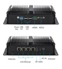Fanless Industrial Mini PC Intel N100 Processor 4x 2.5G Ethernet Mini-PCIE Expansion WiFi 4G SIM Support Windows Linux Openwrt 2