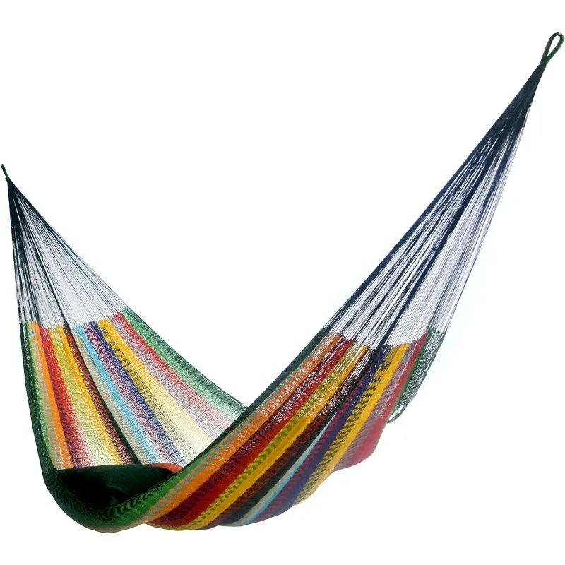 

Mayan-Made Matrimonial Yucatan Hammock - Two Person Hammock - Artisan Crafted in Central America - Fits 12.5 to 13 Feet Hammock