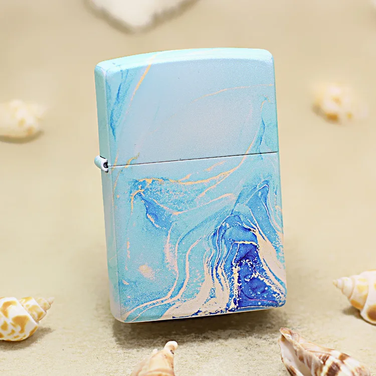 

Оригинальная мраморная Зажигалка Zippo, медная зеркальная зажигалка, подарок с кодом защиты от подделки