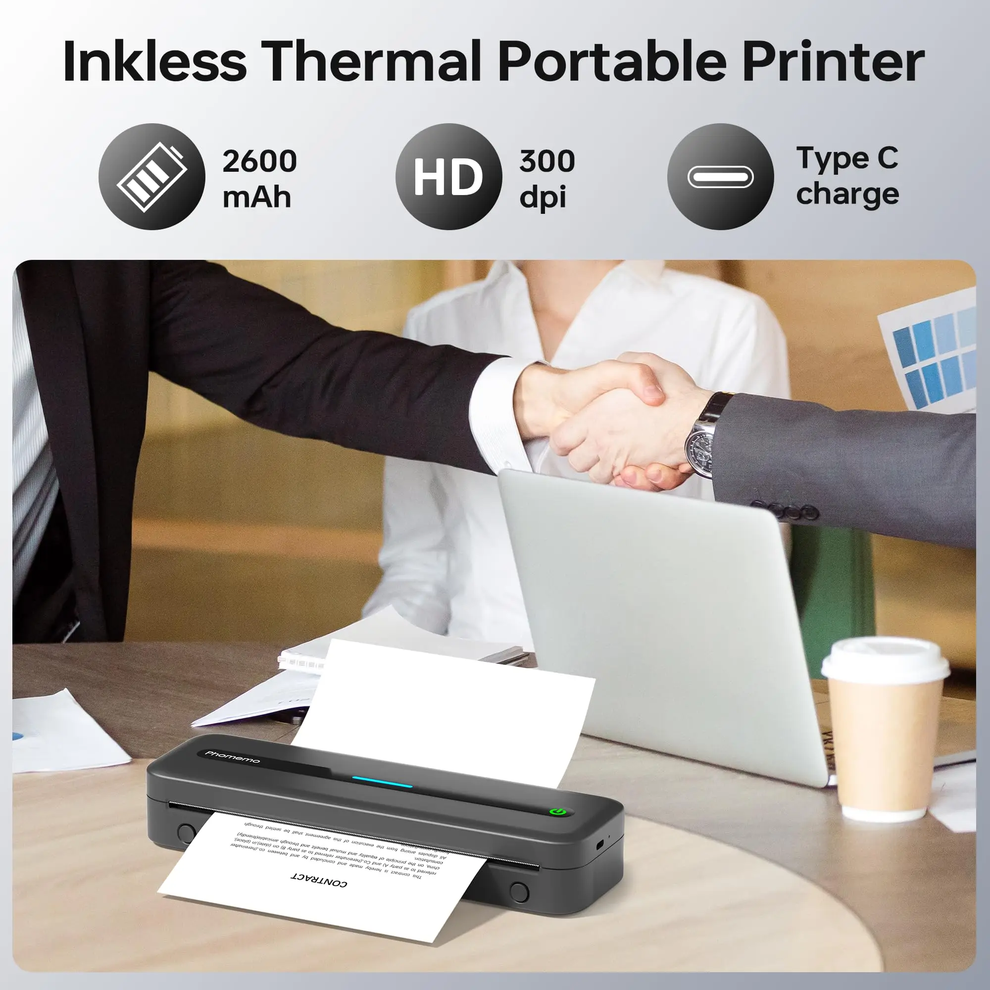 Portable A4 Wireless Inkless Printer 5