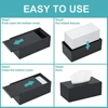 Acrylic Tissue Box Clear Tissue Holder Napkin Cover Hand Towel Dispenser Tissue Cover Rectangular for Home Bathroom Accessories 6