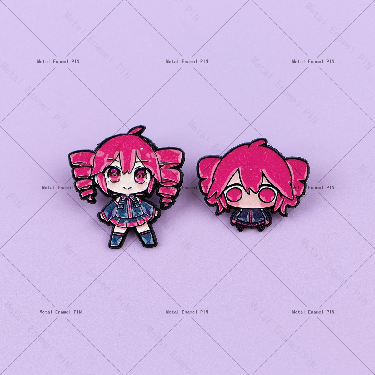 Chic Singer Girl Enamel Pin - Cute Fashion Accessory for Backpacks, Clothes & Gifts