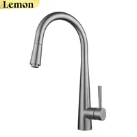 ก๊อกน้ําห้องครัว 304 สแตนเลสดึงออกอ่างล้างจาน Water TAP Deck ติดตั้ง Mixer Stream Sprayer หัวร้อนเย็นก๊อก 6