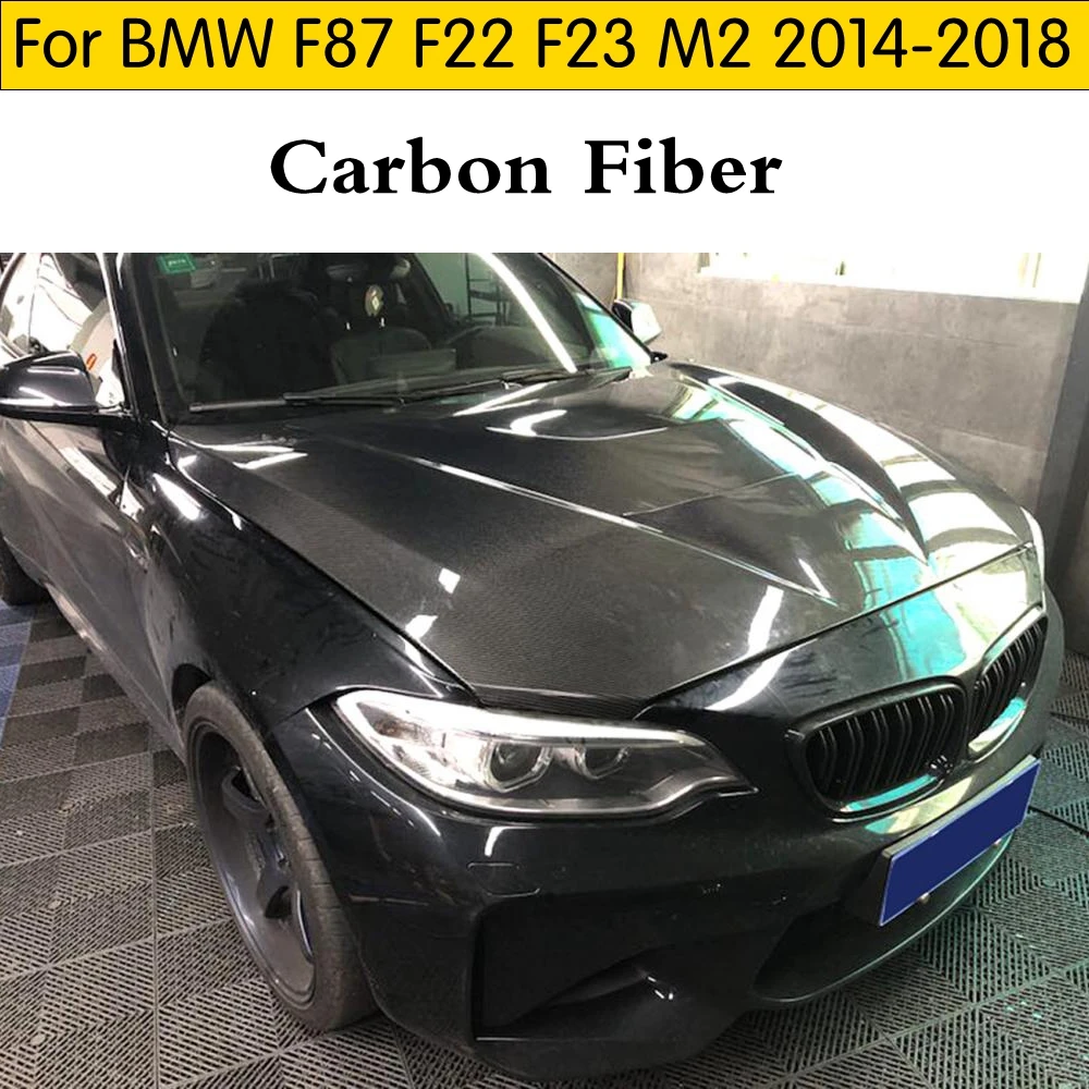 

Carbon fiber engine bonnet for BMW M2 2014-2018 Real carbon fiber engine cover for BMW F87 F22 F23 M2 carbon fiber engine hood