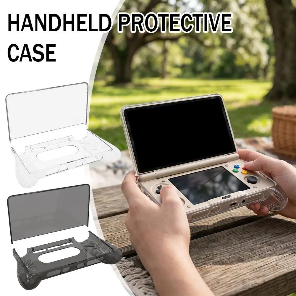Custodia Protettiva 2 in 1 in TPU Morbido Antiurto e Antigraffio Trasparente per Console Portatile da Gioco AYN THOR - 1 Pezzo - immagine 4