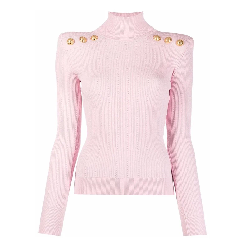 Luxury Wool Blend Turtleneck Women's Sweater
