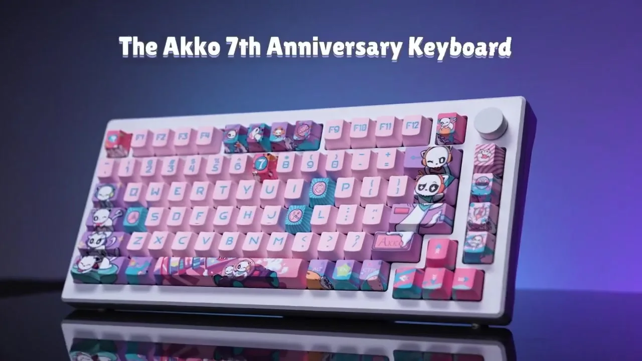 Akko-メカニカルゲーミングキーボード,ケーブル付き