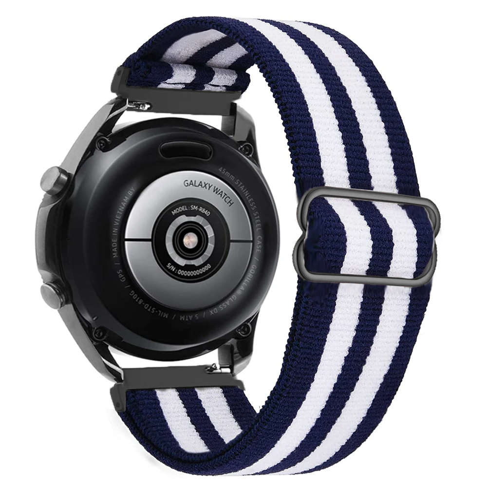 Versatile Nylon Elastic Wristband Bracelet - 20mm/22mm Strap