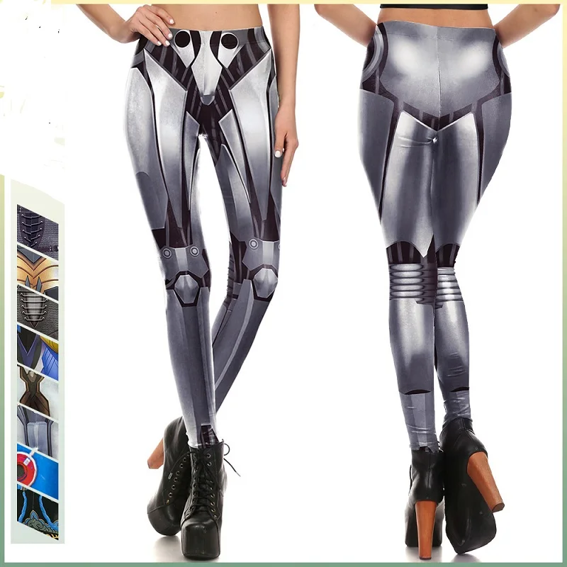 

KDK1660 Autumn and Winter European and American New Digital Printing Elastic Tights Women's Fashion Leggings