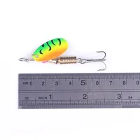 5pcs Waterdrop Metal Spoon Spinner Fishing Lure Set with Hook Artificial Bait Kit Crankbaits for Freshwater and Saltwater 2