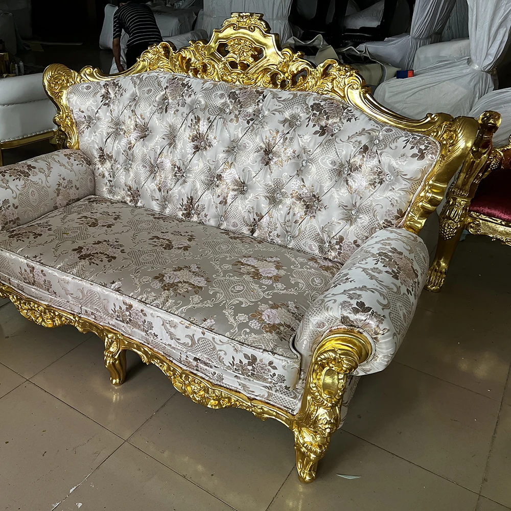 Luxury Good Quality Wooden and Velvet Throne Chair For Wedding Rental