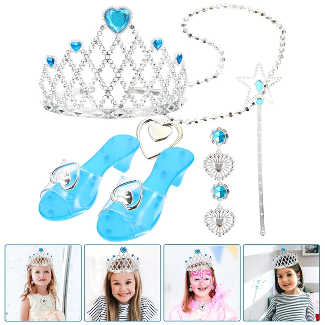 Child Princess Little Girls Dress Kit Shoes Age 6-8 Toy Toddler Plastic Kid  Jewelry Toys for - AliExpress