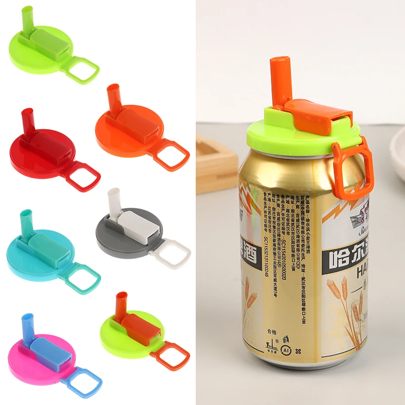 Soda Can Lids Silicone Straws Can Covers For Soda Bpa-free Reusable Jar Cap Accessories Fit Canned Beverage Beer Juice