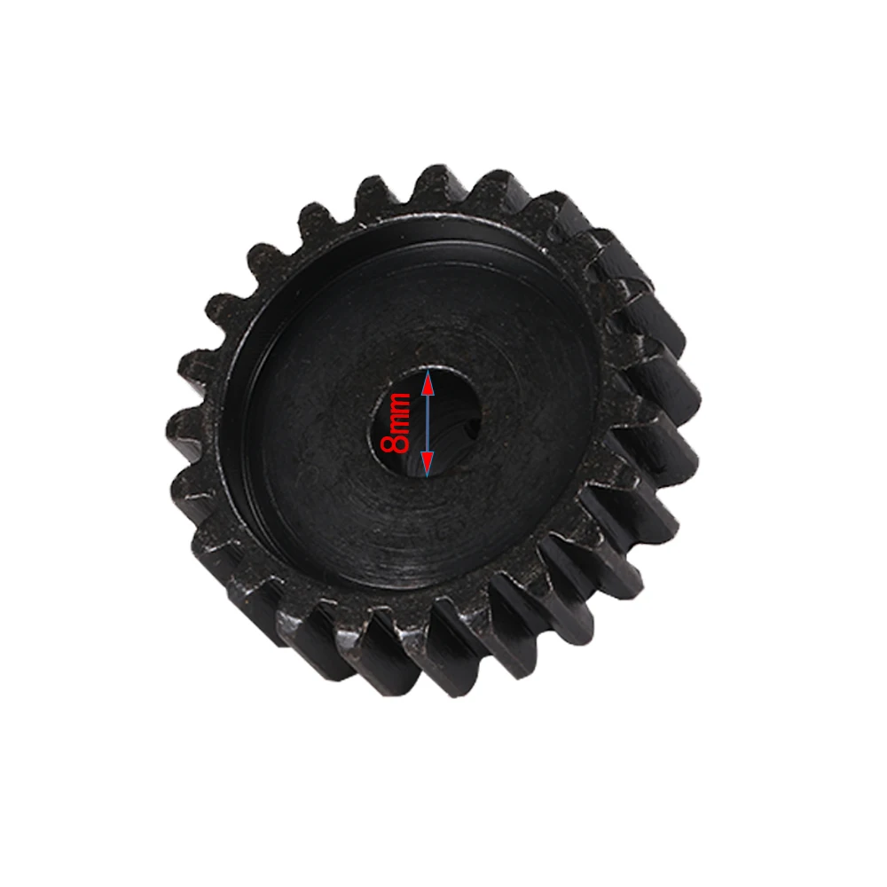 M1.5 8mm 1Pcs 11T-30T Motor Gear Metal Blcak Hardened Steel Pinion for 1/5 1/8 1/10 RC Car Parts Remote Toys Car Parts 4