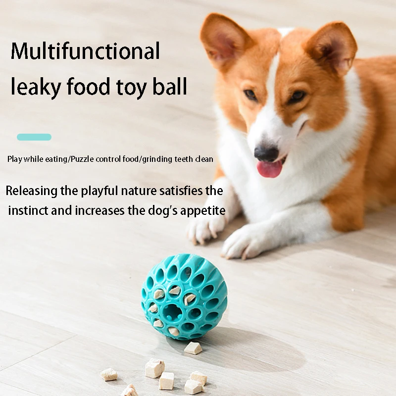 

Pets Leakage Ball Puzzle Diet Control Train Molars And Teeth Cleaning Dog Accessories Food Grade Healthy Materials Dog Toys