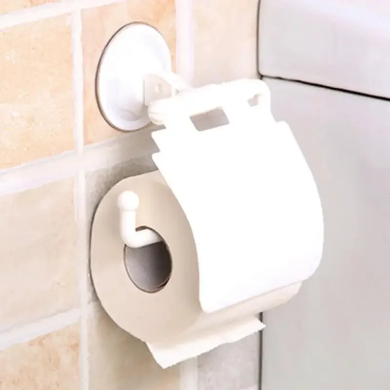 Plastic Suction Cup Toilet Paper Holder Bathroom Wall Mounted WC Paper Phone Holder Shelf Towel Roll shelf Bathroom Accessories paper towel holder toilet paper holder toilet paper rack toilet roll holder paper towel rack